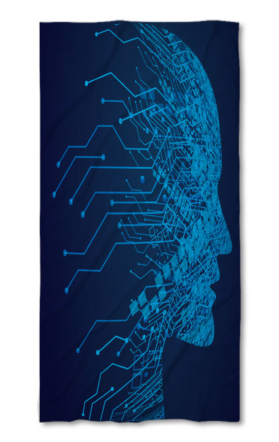 Beach Towel Digital face