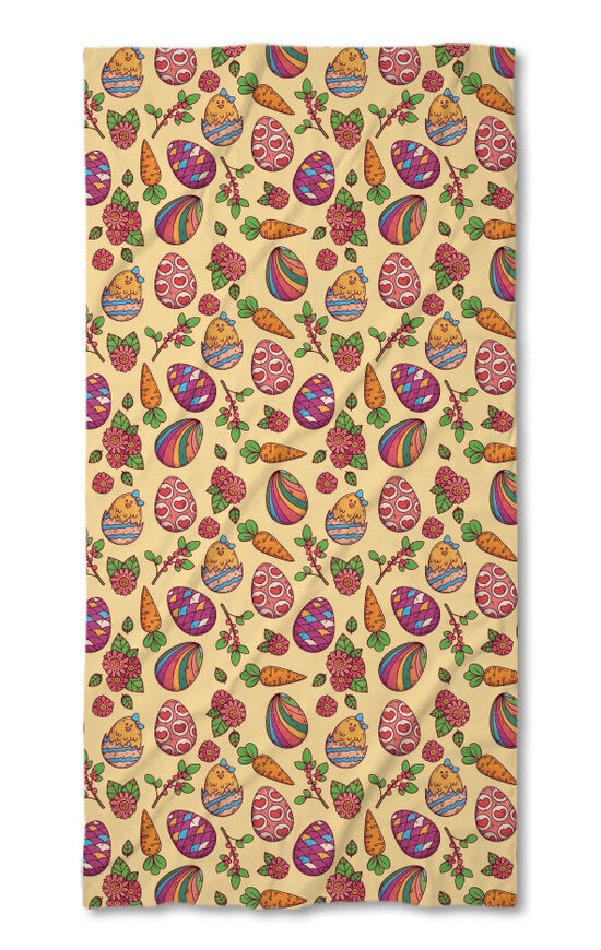 Beach Towel Colorful Easter