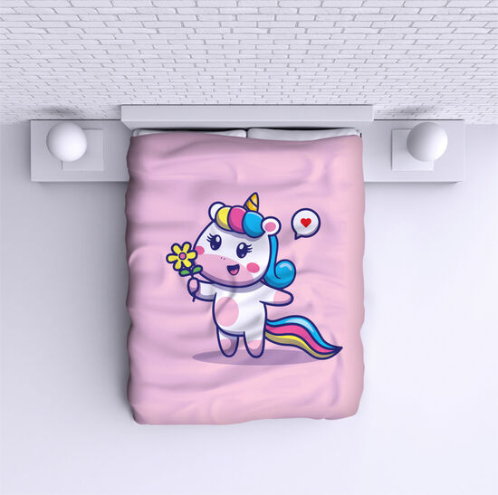 Bed Cover Happy unicorn