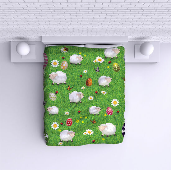 Bed Cover Easter sheep