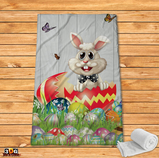 Fleece Blanket Easter Bunny