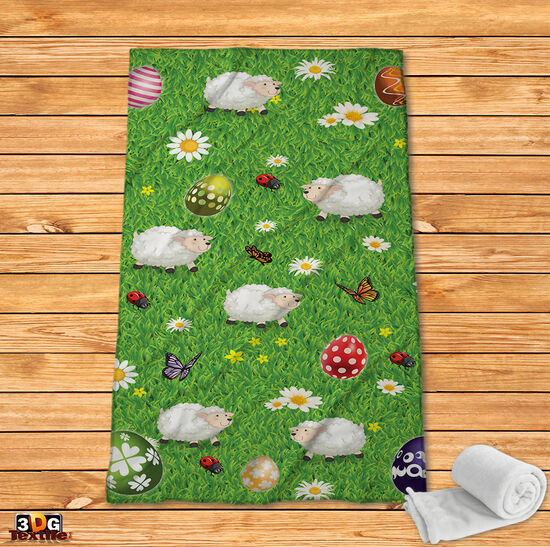 Fleece Blanket Easter sheep