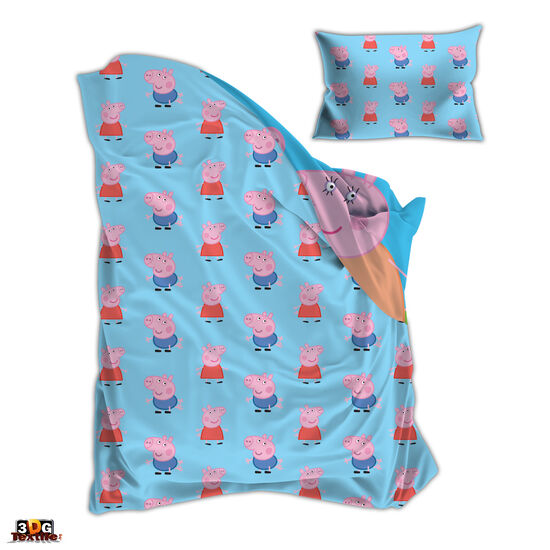 Bed Linen Double Face Peppa pig 100% bamboo