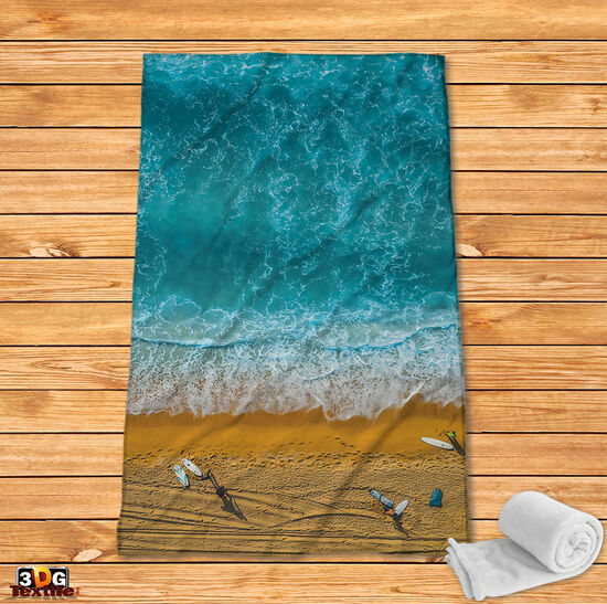 Fleece Blanket Beach 2