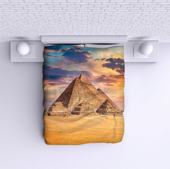Bed Cover Egypt pyramids