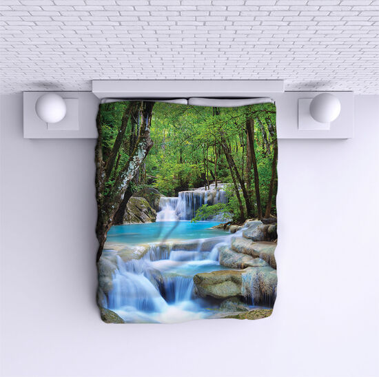 Bed Cover Waterfall in the forest
