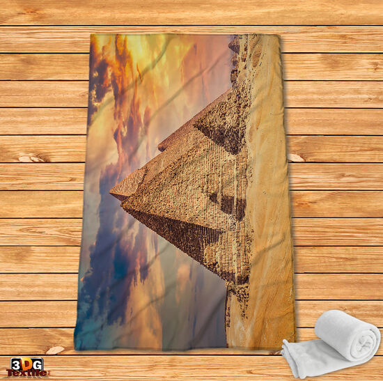 Fleece Blanket Egypt pyramids