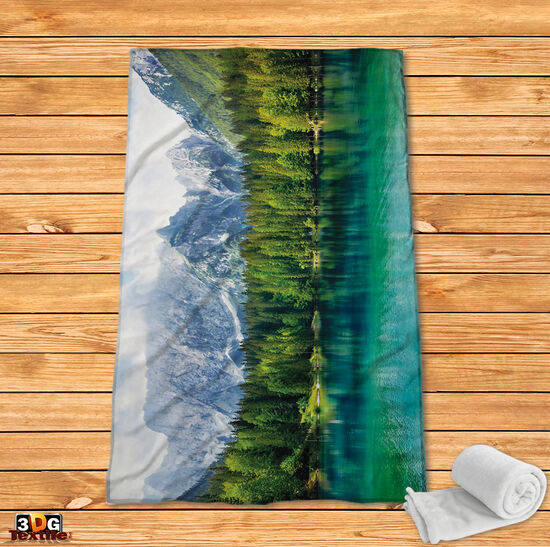 Fleece Blanket Lake in mountain