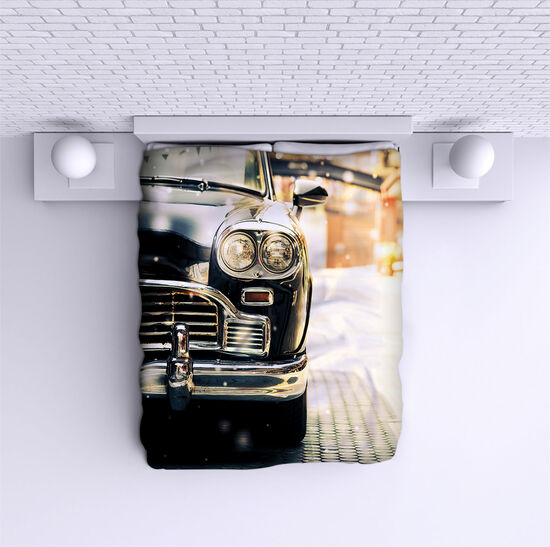 Bed Cover Vintage car