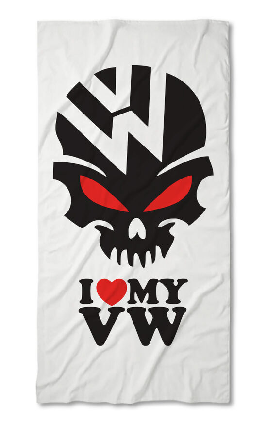 Beach Towel Skull Volkswagen