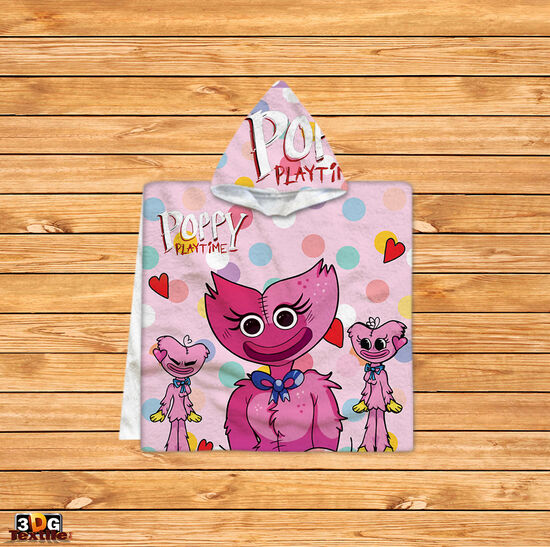 Kids Poncho Towel Poppy Playtime