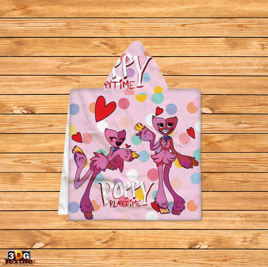 Kids Poncho Towel Poppy Playtime