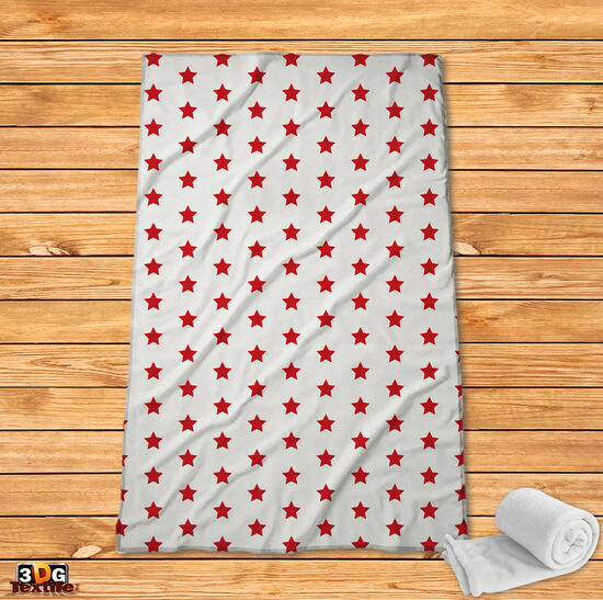 Fleece Blanket Red star