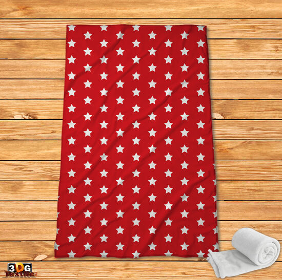 Fleece Blanket White star