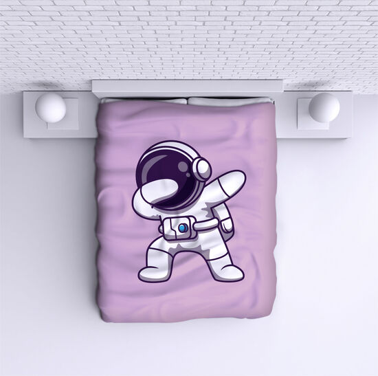 Bed Cover Dabbing astronaut