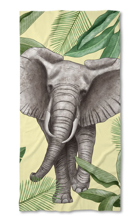 Beach Towel Art Elephant