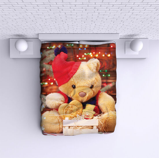 Bed Cover Christmas bear