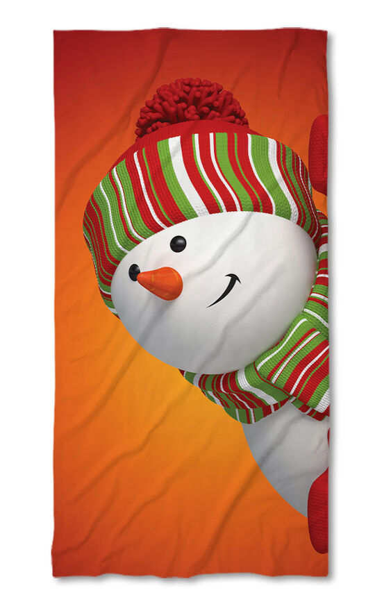 Beach Towel Snowman
