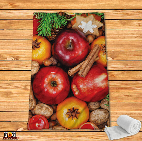 Fleece Blanket Christmas fruit