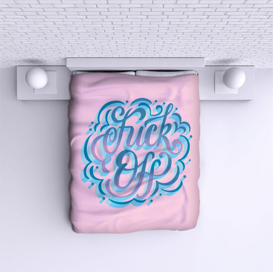 Bed Cover Fuck off