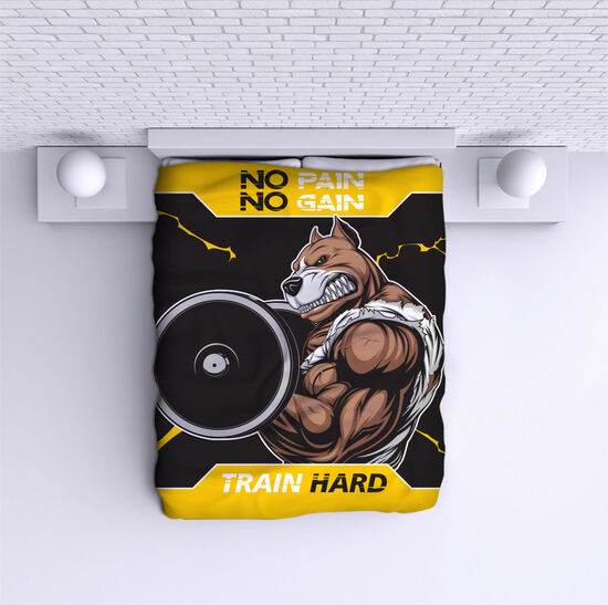 Bed Cover No pain no gain Pitbull