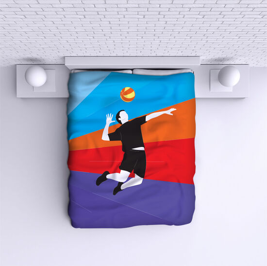 Bed Cover Volleyball player