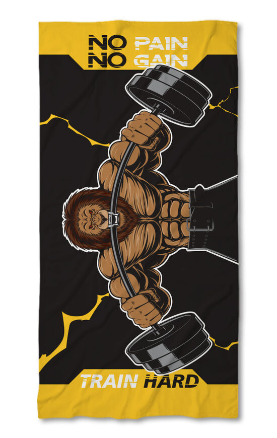 Beach Towel No pain no gain Lion