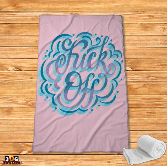 Fleece Blanket Fuck off