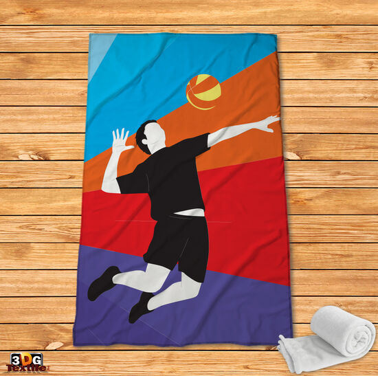 Fleece Blanket Volleyball player
