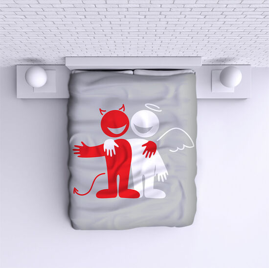 Bed Cover Angel and devil