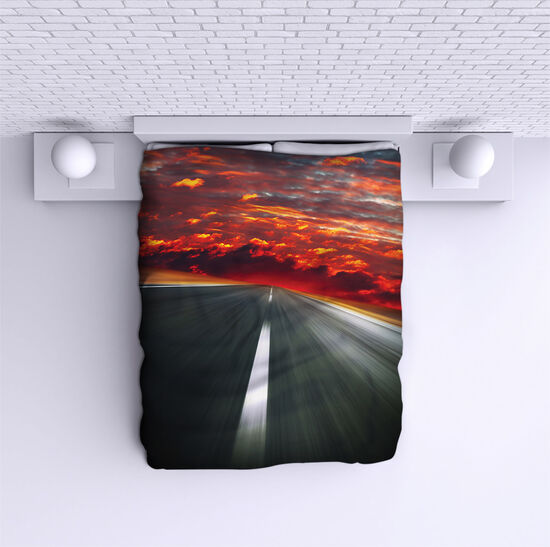 Bed Cover Road to hell