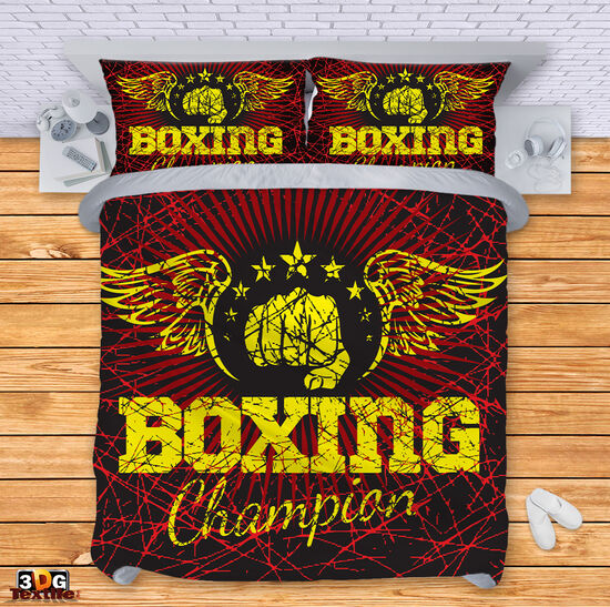 Bed Linen Boxing red