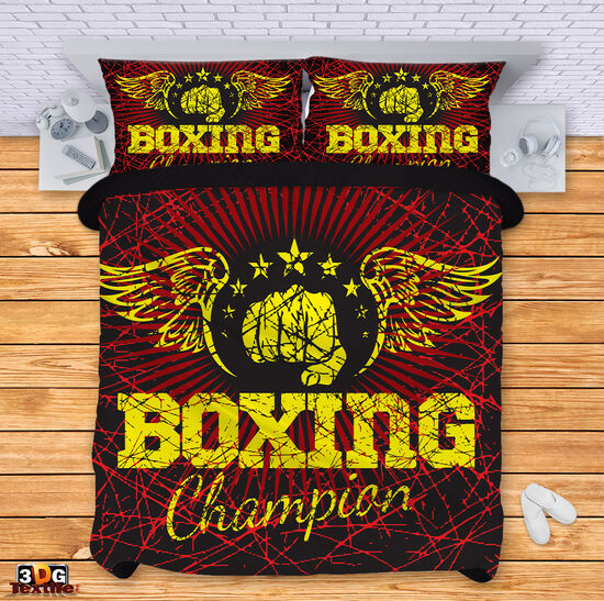 Bed Linen Boxing red