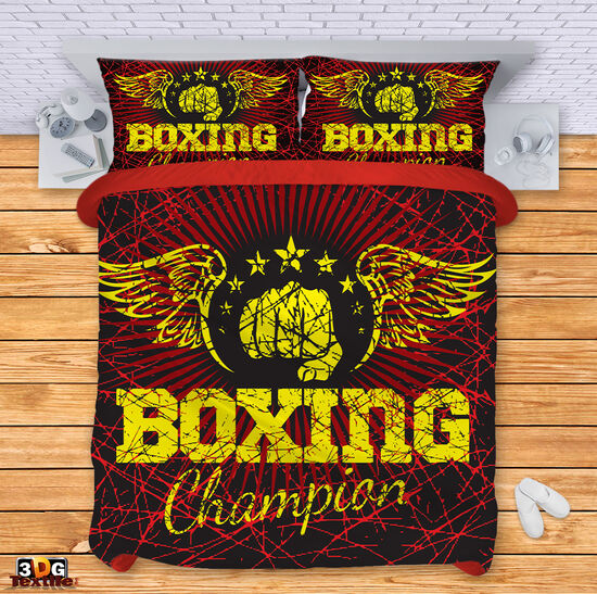 Bed Linen Boxing red