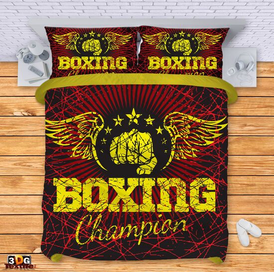 Bed Linen Boxing red