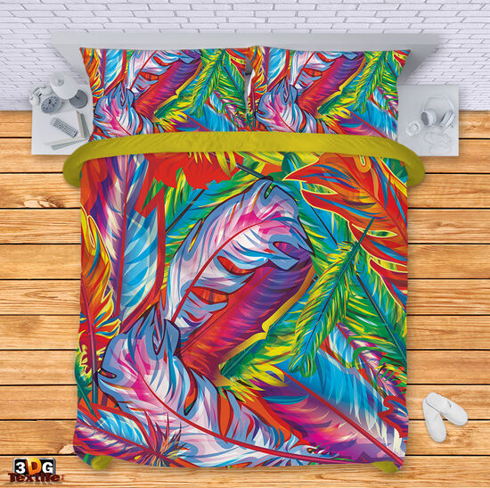 Bed Linen Colorful feathers