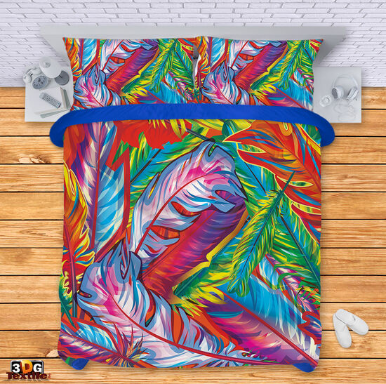 Bed Linen Colorful feathers