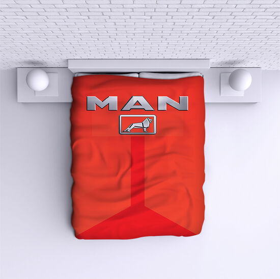 Bed Cover MAN red