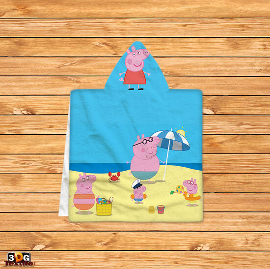Kids Poncho Towel Peppa Pig
