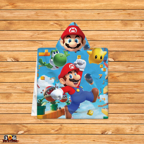 Kids Poncho Towel Super Mario 2