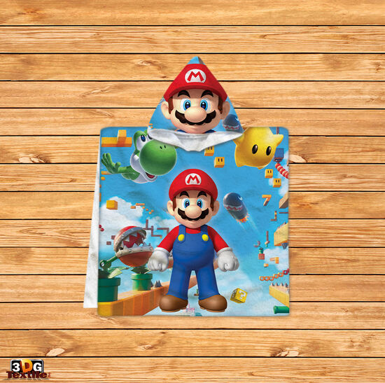 Kids Poncho Towel Super Mario 2