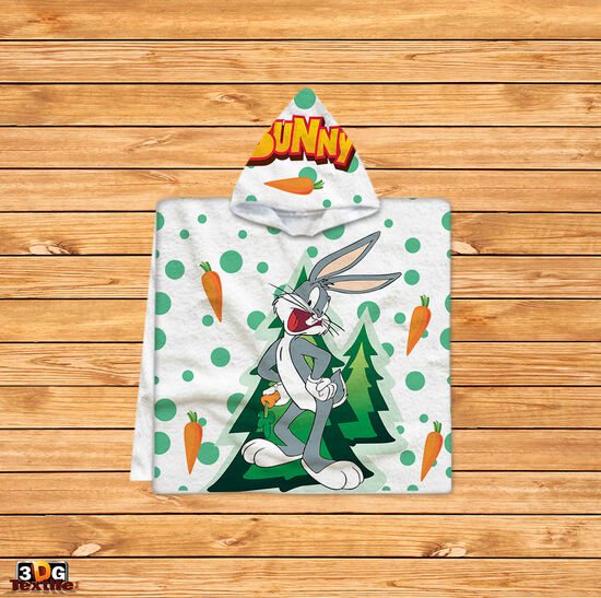 Kids Poncho Towel Bugs Bunny