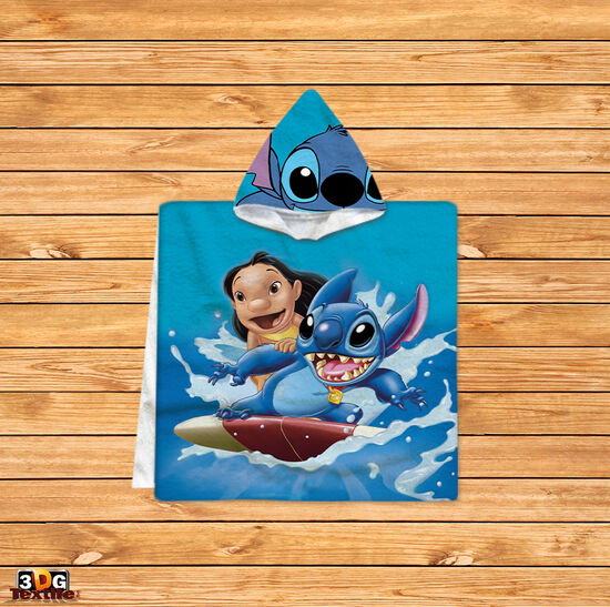 Kids Poncho Towel Lilo and Stitch