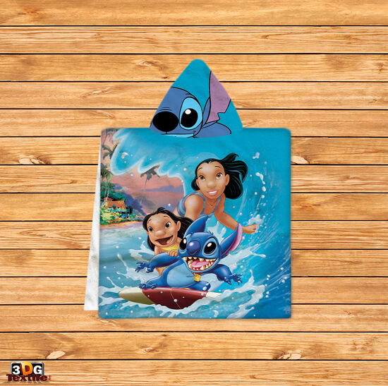 Kids Poncho Towel Lilo and Stitch