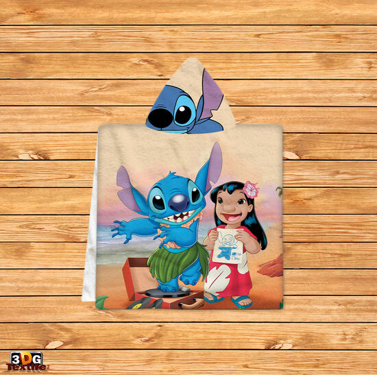 Kids Poncho Towel Lilo and Stitch 2