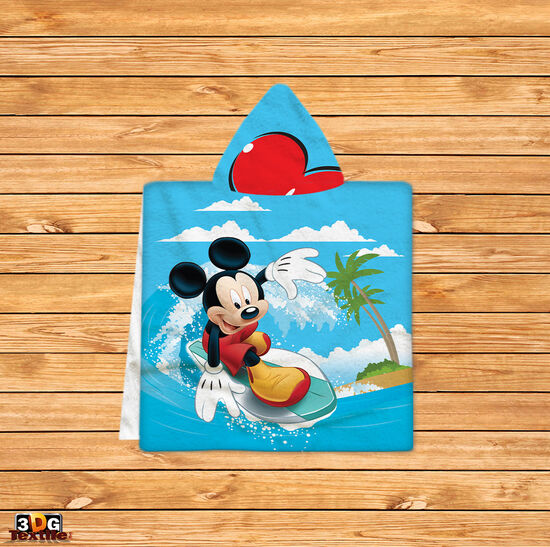 Kids Poncho Towel Mickey Vacation
