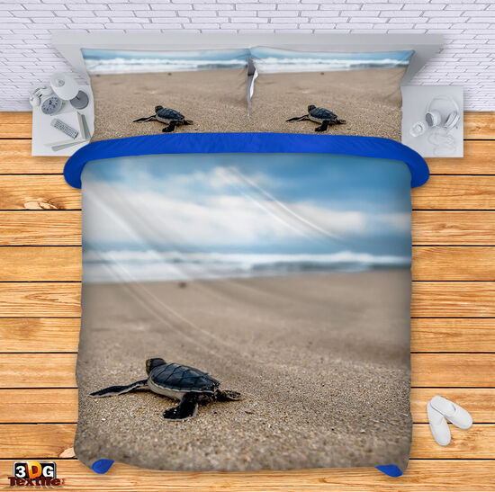 Bed Linen Turtle on beach