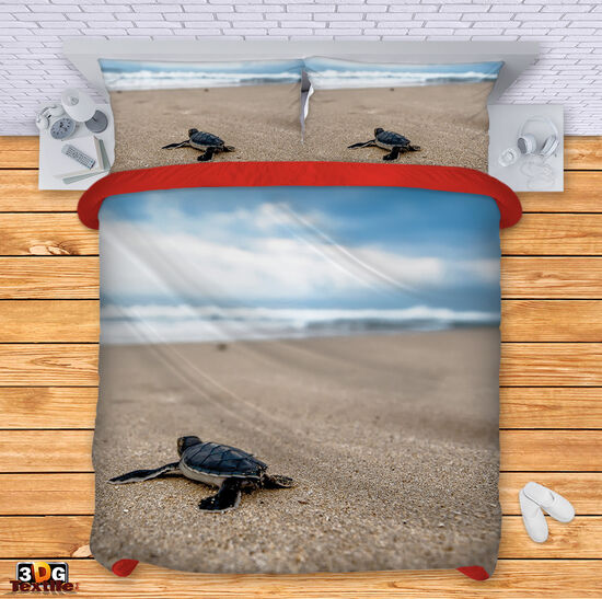 Bed Linen Turtle on beach