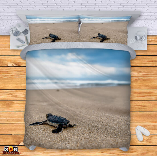 Bed Linen Turtle on beach