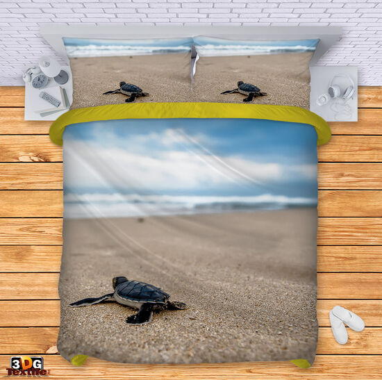 Bed Linen Turtle on beach